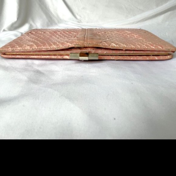 Christian Dior Authentic Pink Vintage Snakeskin Wallet - Picture 12 of 16